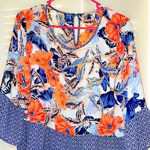 Flower long sleeve top
